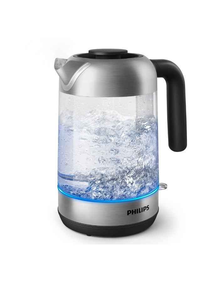 Compare Electric Kettle 1.7 L 2200 W HD933981, HD933980 ClearSilverBlack at KSA Price
