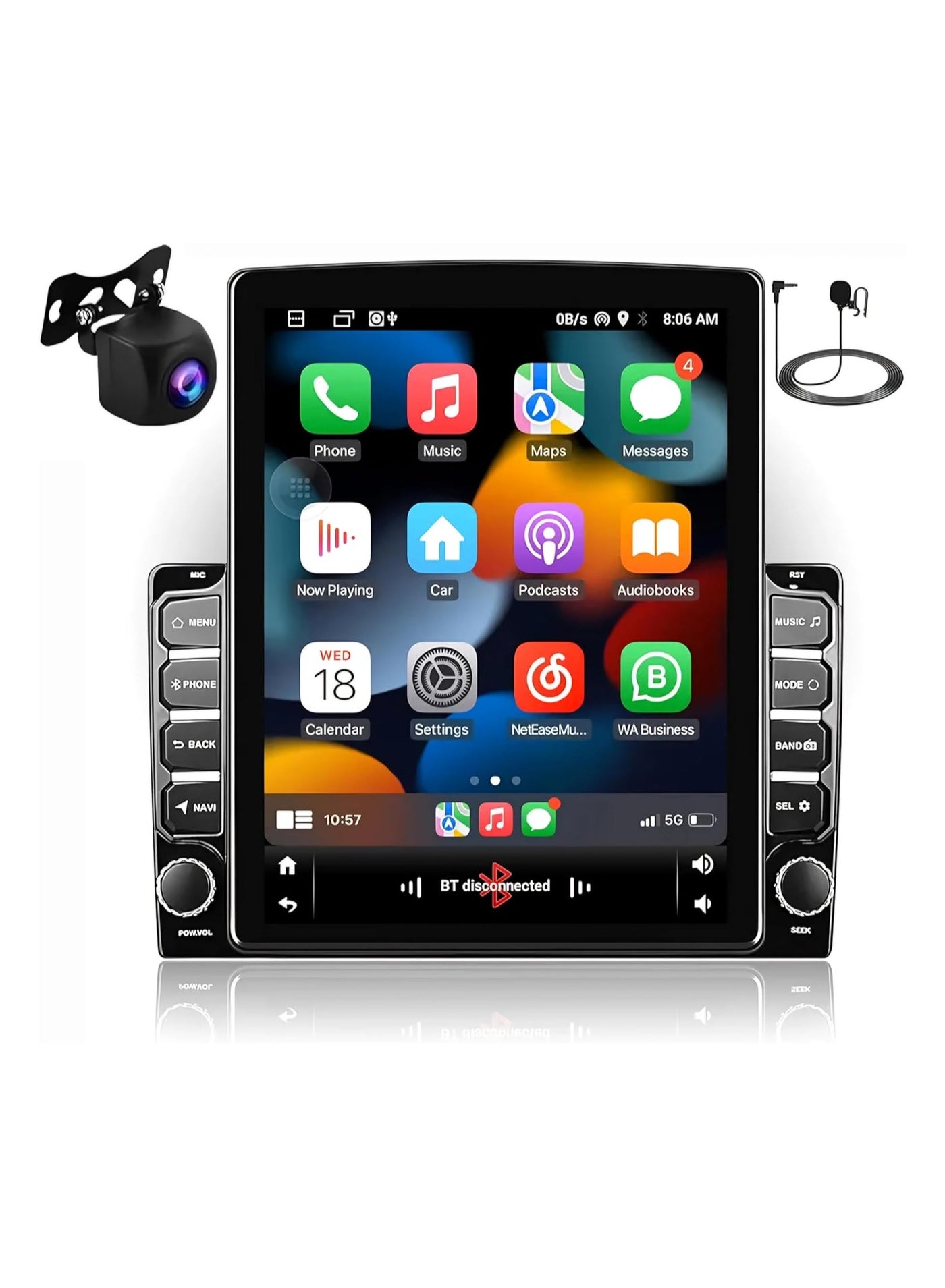 Compare Vertical Touch Screen Car Stereo Radio, 9.7 inch, Carplay and Android Auto, Navigation GPS, Backup Camera at KSA Price