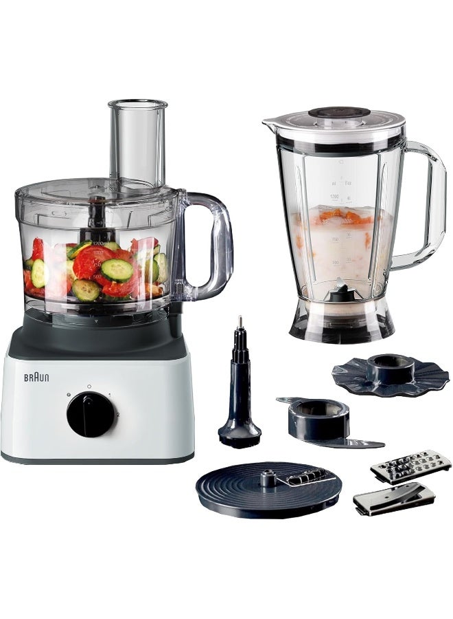 Food Processor 8 in 1, 2 Speeds, Pulse…