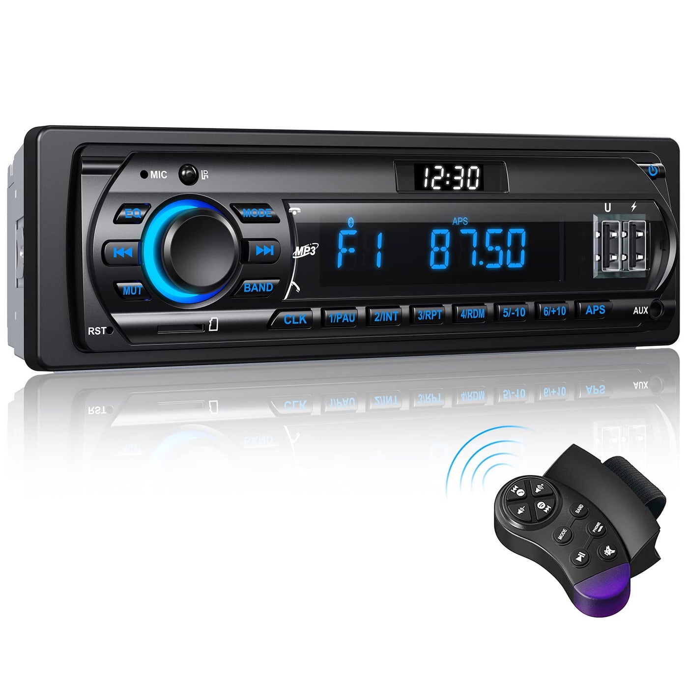 RDS Car Radio Bluetooth, Wistrue FM/AM Single…
