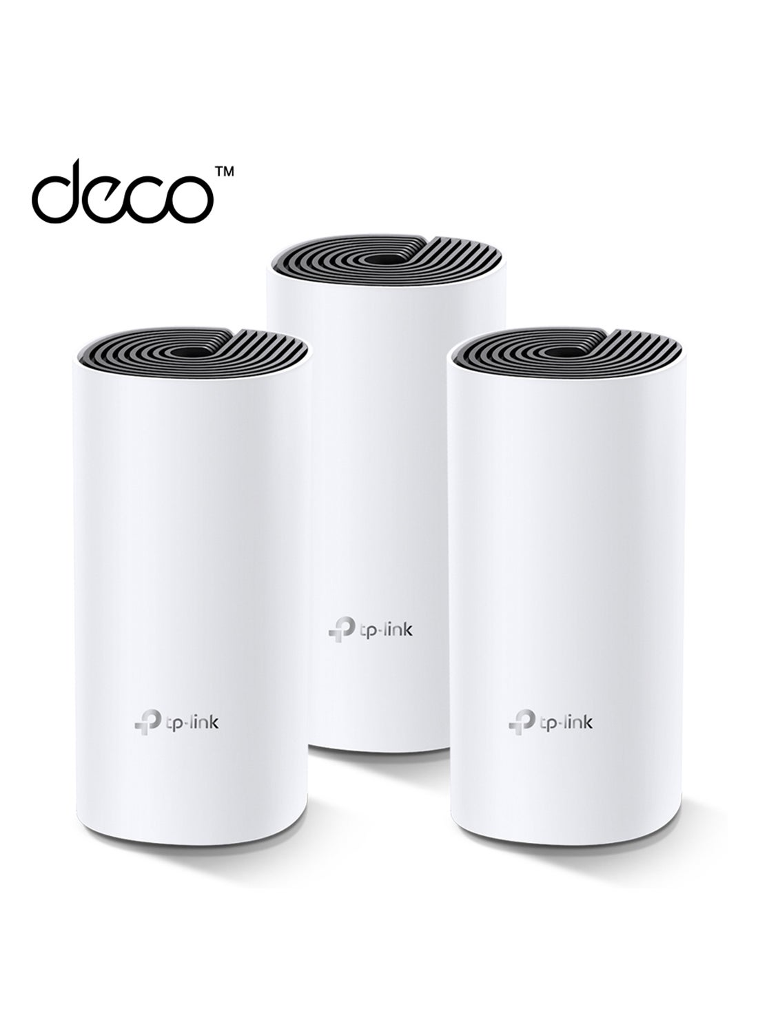 Compare Deco M4 3Pack AC1200 Gigabit Advanced Whole Home Mesh WiFi System, Coverage for 35 Bedroom Houses, 100 Devices Connectivity, Parental Controls, Replaces WiFi Router and Extender, Works with Alexa White at KSA Price