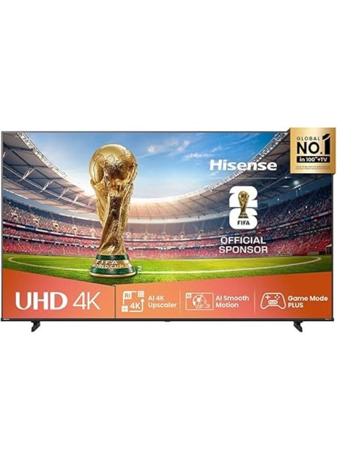 Compare 58Inch 4K UHD Smart TV – Ideal for Home Entertainment, Movies & Gaming | Dolby Vision & Audio, VIDAA OS, Game Mode, Bluetooth, HDMI, WiFi, 2025 Model  58A62QS Black at KSA Price