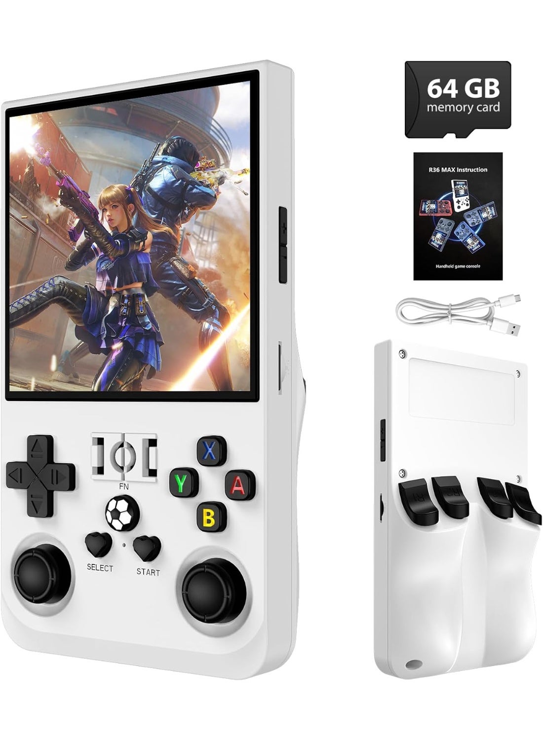 R36MAX Retro Handheld Game Console, 4.0 Inch IPS…