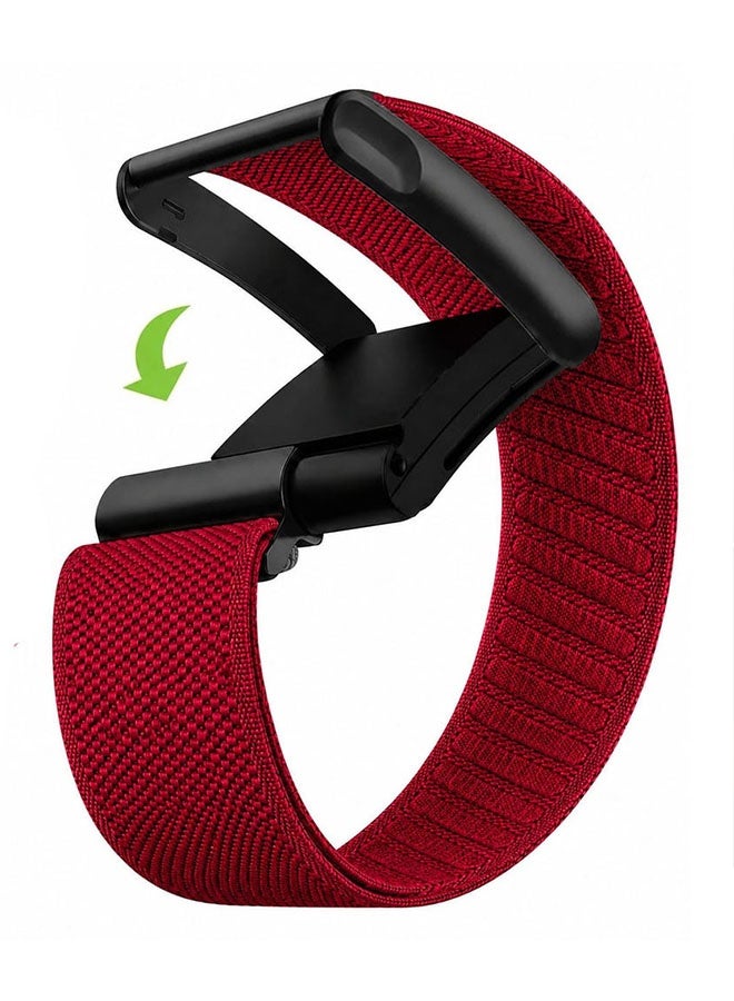Compare Whoop 5.0 MG Nylon Band, Adjustable Stretch Sport Band Replacement with Secure QuickClip Hardware, Breathable Athletic Wristband for Men and Women RedBlack Holder at KSA Price