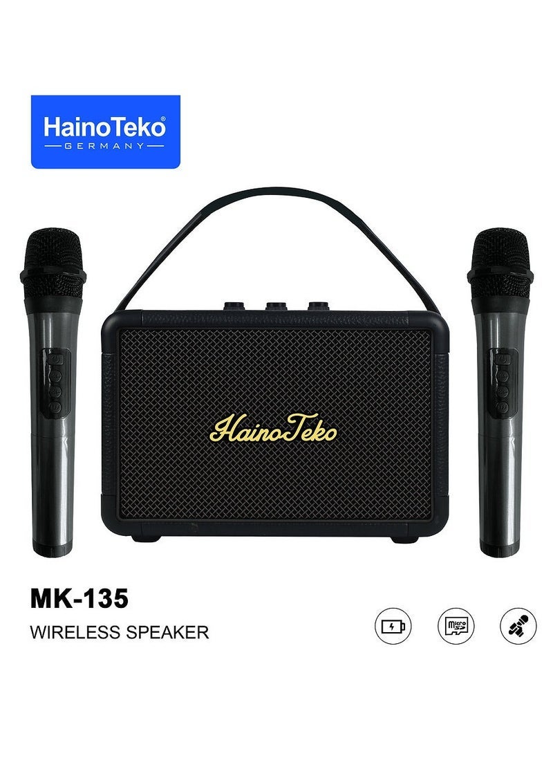 MK-135 Portable Wireless Speaker with Dual Microphones…