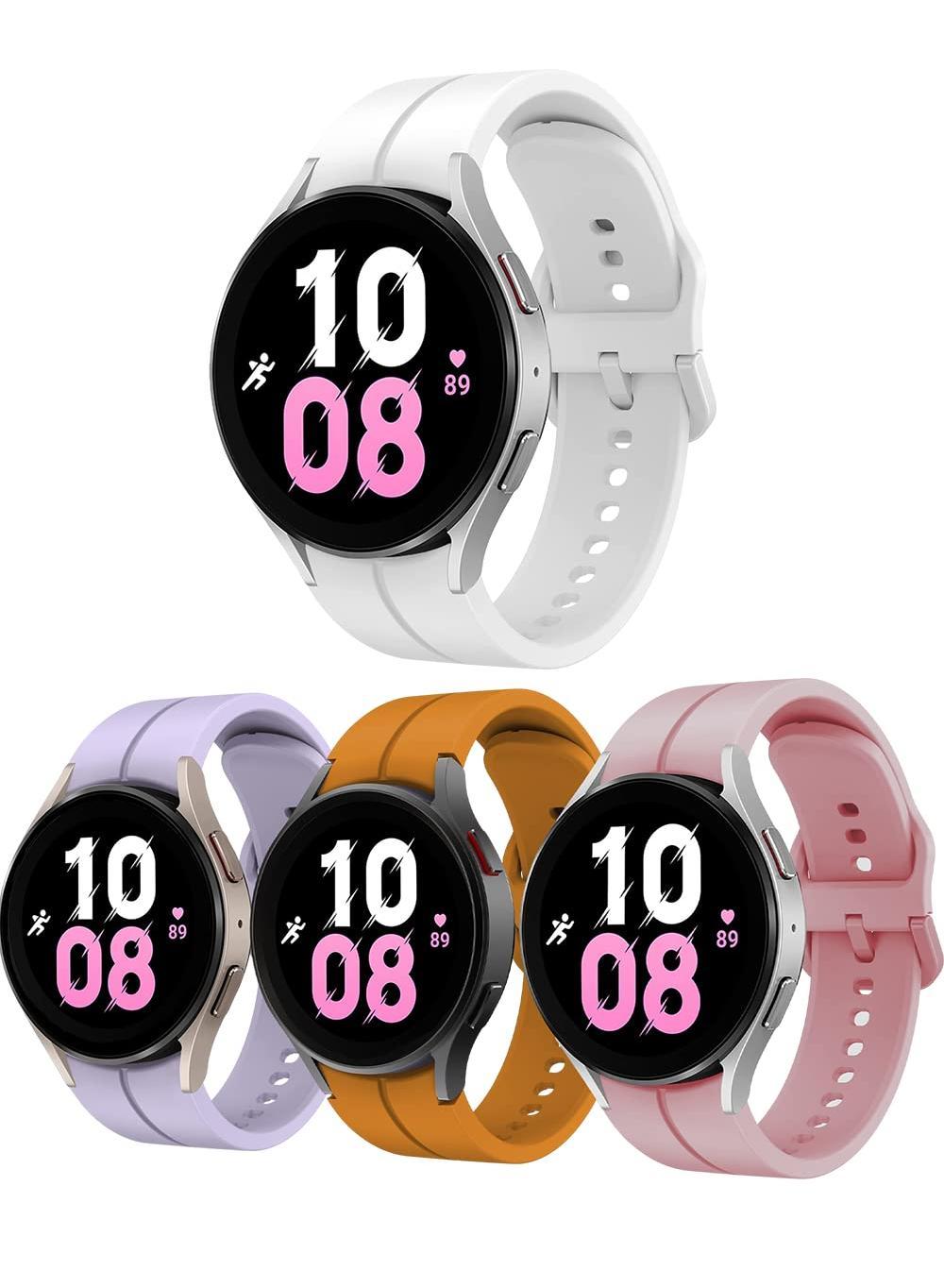 4-Pack Silicone Replacement Strap for Samsung Galaxy…