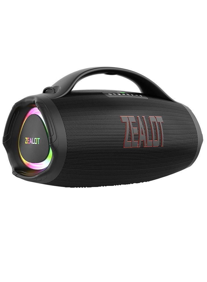 Compare ZEALOT S98 160W Bluetooth Speaker Powerful HighPower, With Sunning Deep Bass 36000mAh Battery With Power Bank Function, Featuring RGB Colorful Lights 3 Different EQ Modes For Varied Sound Experiences at KSA Price