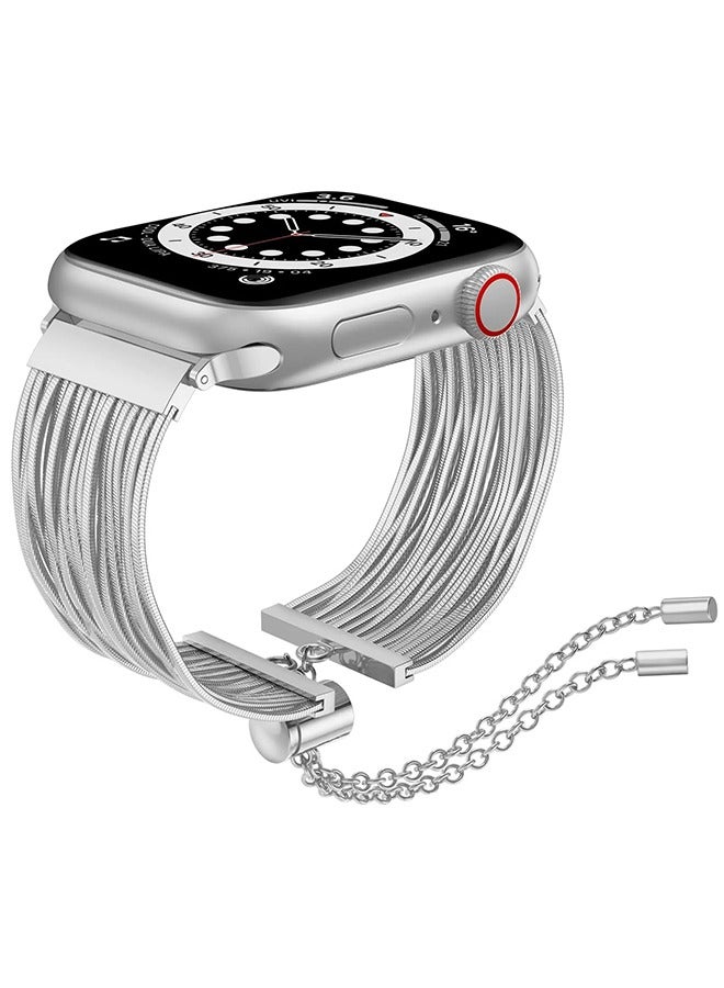 Stainless Steel Tassel Band For Apple Watch Series…