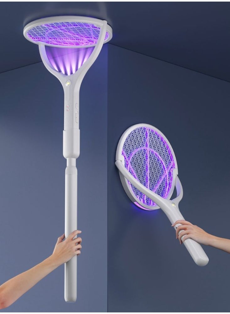 Rechargeable Electric Mosquito Swatter Racket with…