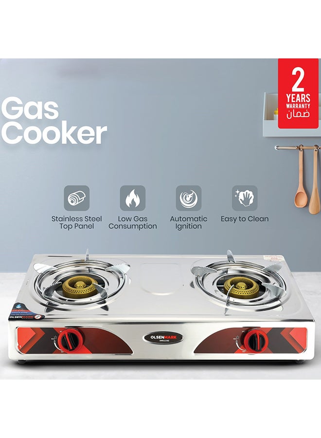 Double Burner Stainless Steel Gas Cooker OMK2230Z…