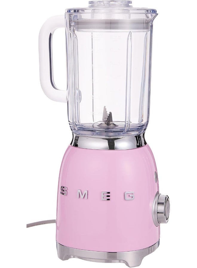Compare Retro 50s Style Jug Blender with Stainless Steel Blades, 4 Speed Settings and 3 Preset Programs, 1 Year Warranty 1.5 L 800.0 W BLF03PKUK pink at KSA Price