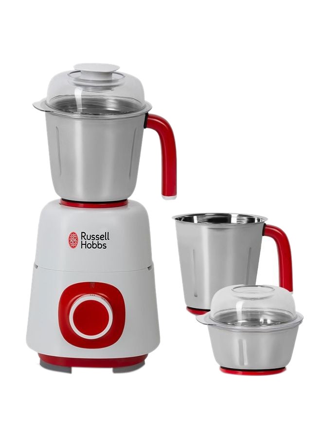 Compare Power Mixer Grinder With 3 Stainless Steel Jars 1.5 L 550.0 W MG42504 WhiteRed at KSA Price