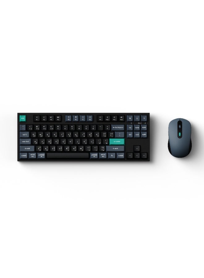 Compare Keychron B33 Wireless Keyboard & BM25 Mouse Combo, 80% TKL Layout, Silent Scissor Switches, TriMode Connectivity, 1000Hz Polling, EnglishArabic, Black at KSA Price