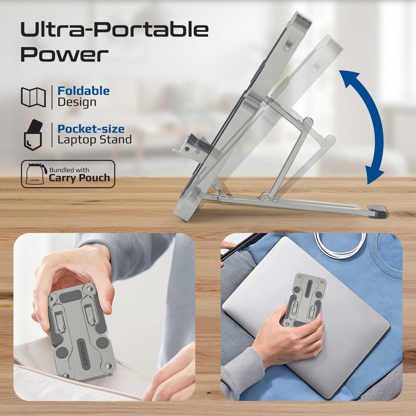 FoldiX Adjustable Folding Laptop Stand for 17.3