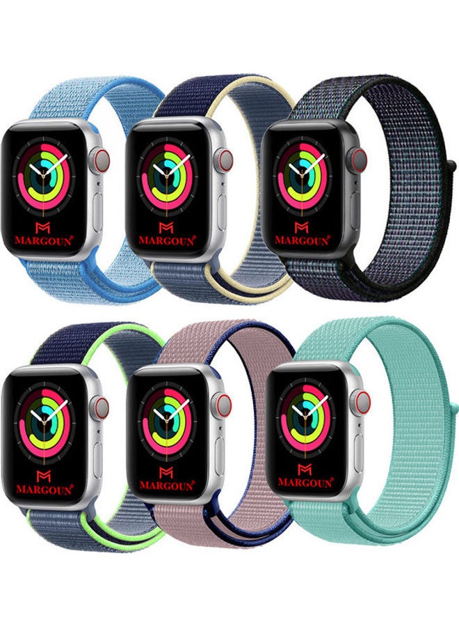 6-Piece Sport Nylon Loop Replacement Band for Apple…