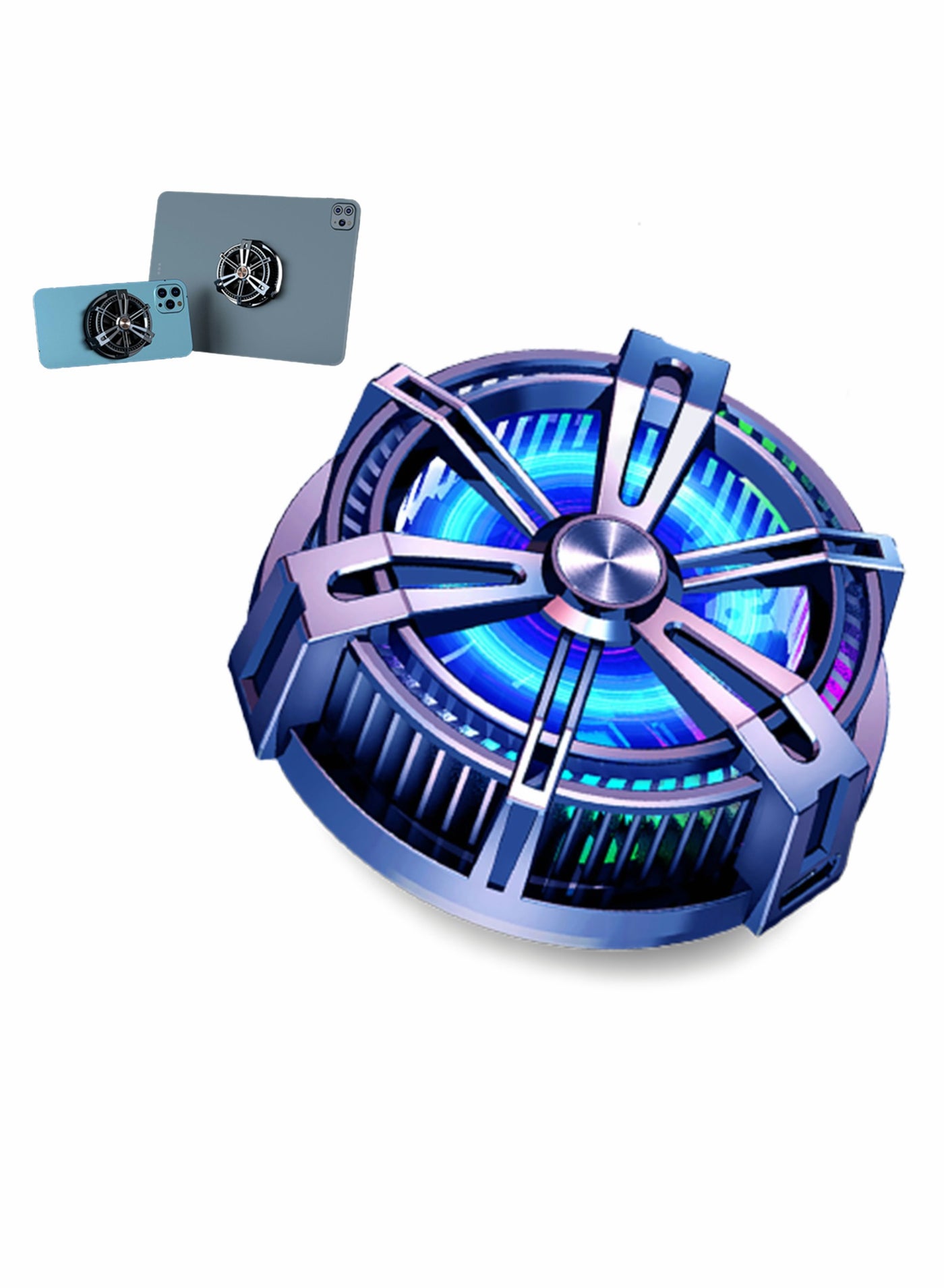 Compare Mobile Phone Cooler for Magsafe, Game Cooler Fan for PUBG, Designed for iPhone 1213 Series, Live Streaming and Vlog, Semiconductor Heatsink Without Noise for iOS and for Android, for ipad and Tablet at KSA Price