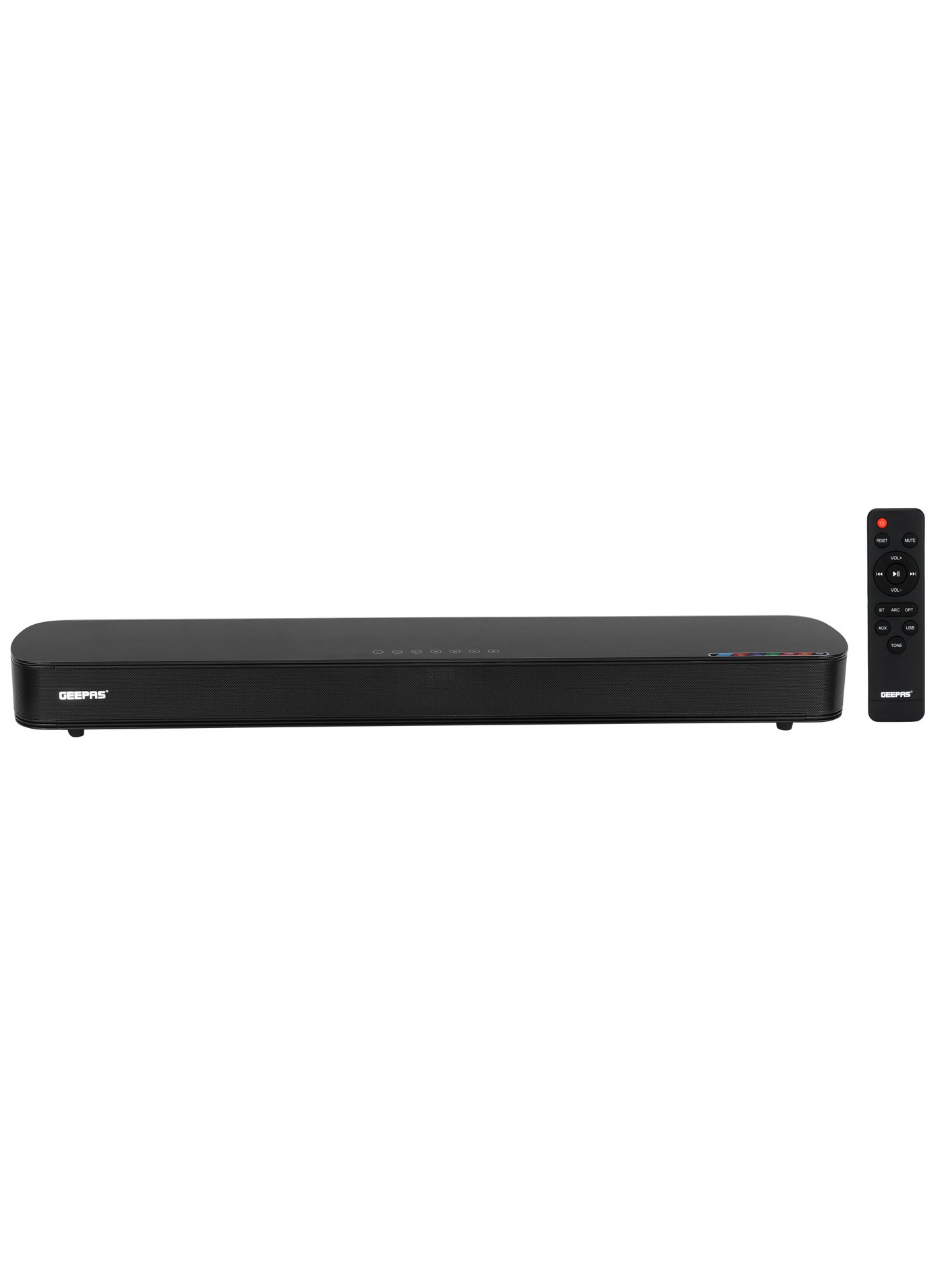 Compare Portable SoundBar 120W | Bluetooth 5.0 | Optical & ARC Input | Connect To TV, Mobile, Laptop & More | GSRB120BT Black at KSA Price