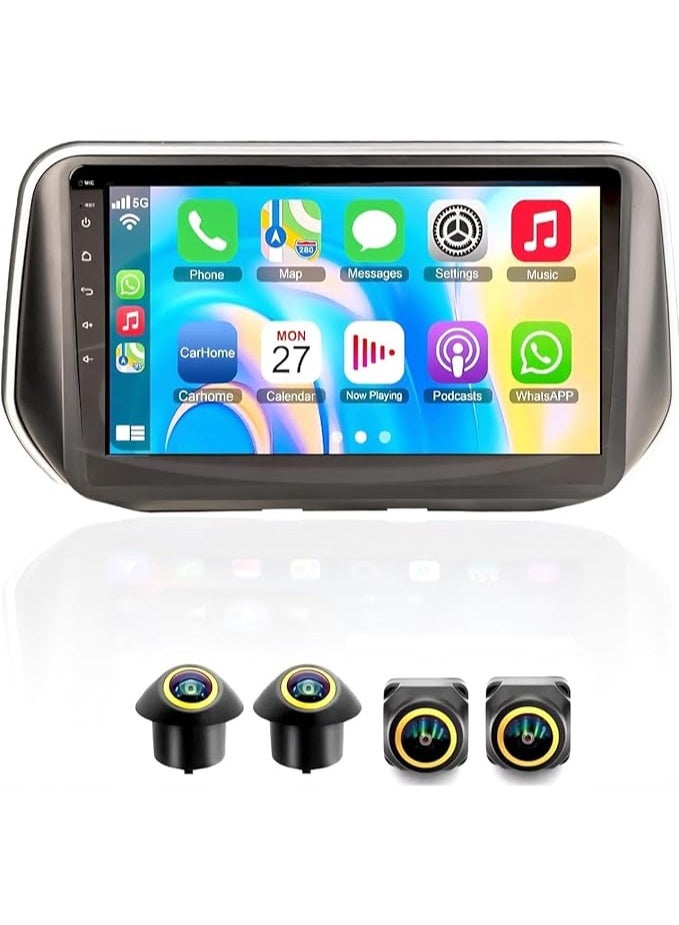 Compare Android Car Stereo for Hyundai Santa Fe 20192023 4GB RAM 64GB ROM Support Carplay, MLink WiFi BT, Radio GPS, 9 Inch IPS.QLED, Fast interface, Touch Screen with 360D Camera Included at KSA Price