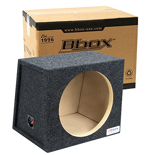 Compare Atrend Bbox Single Sealed 12 Inch Subwoofer Enclosure  Car Subwoofer Boxes & Enclosures  Premium Subwoofer Box Improves Audio Quality, Sound & Bass  Red & Black Spring Terminals  Charcoal at KSA Price
