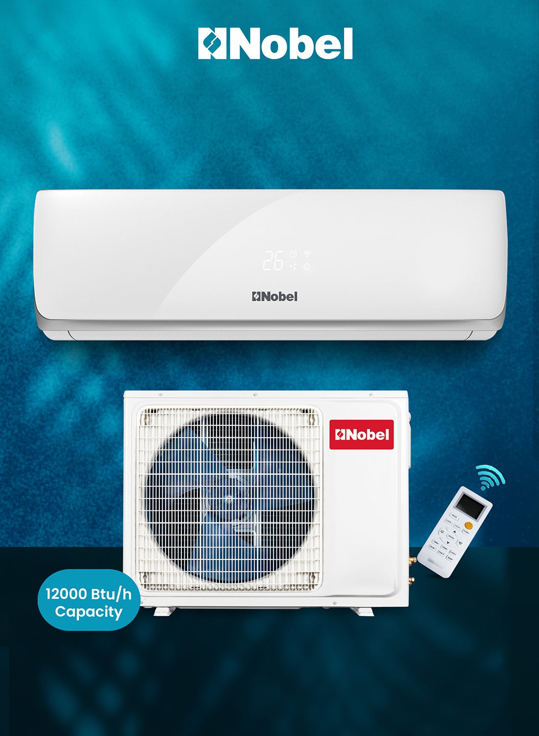 Compare Powerful 12000 BTU CoolingOnly Air Conditioner with R410A, Gold Fin, and Advanced Protection Features NSAC12CN White at KSA Price