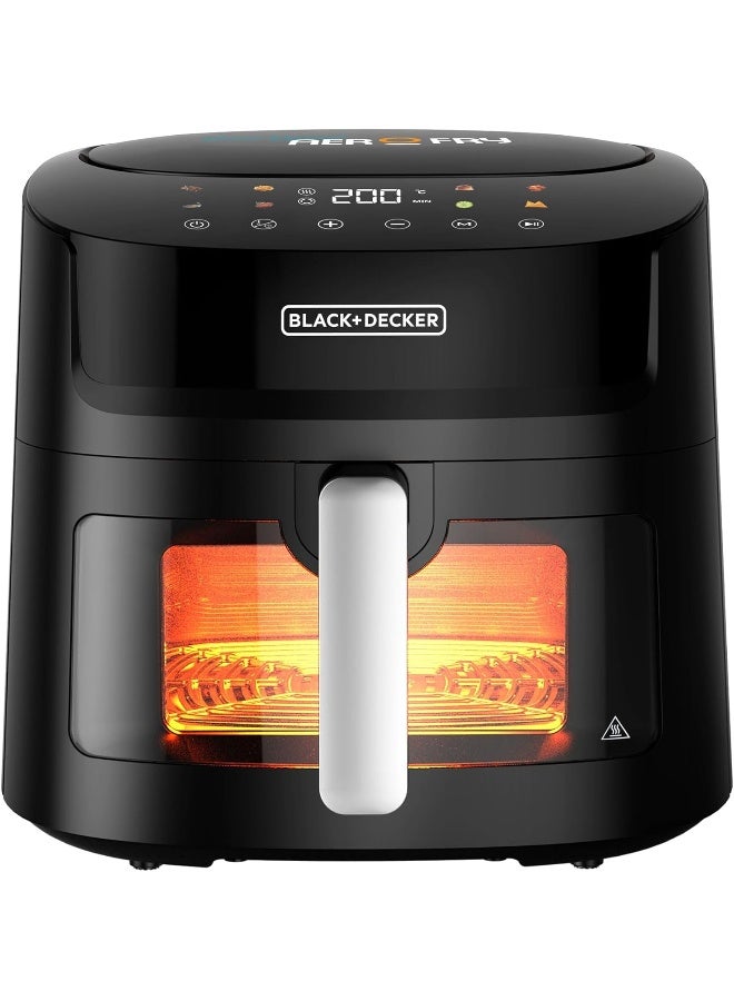 Compare 8In1 Digital Air Fryer With Window, 7.2L Large Capacity, 1800W, Rapid Air Technology, LED Touch Display, Dehydrate Function, Dishwasher Safe Basket, CoolTouch Handle 7.2 L 1800 W AF7210B5 Black at KSA Price