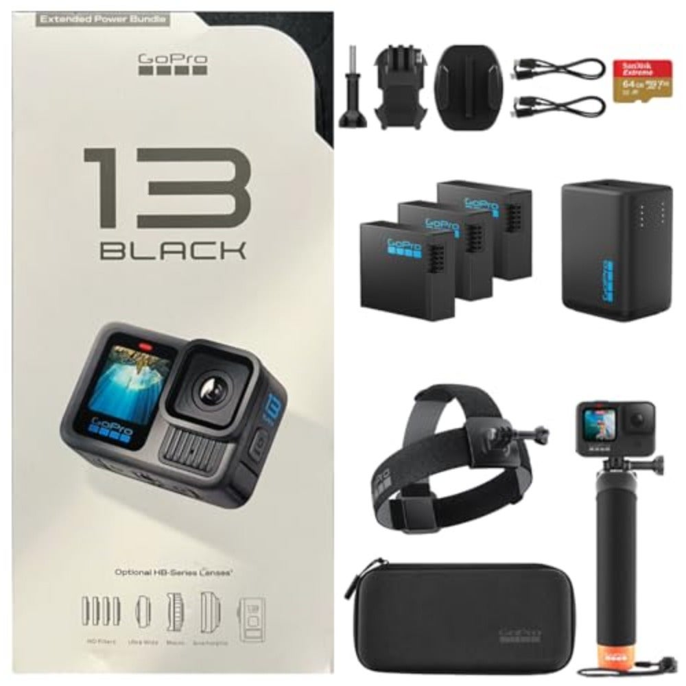 HERO13 Black Camera with 3 Enduro Batteries Waterproof…