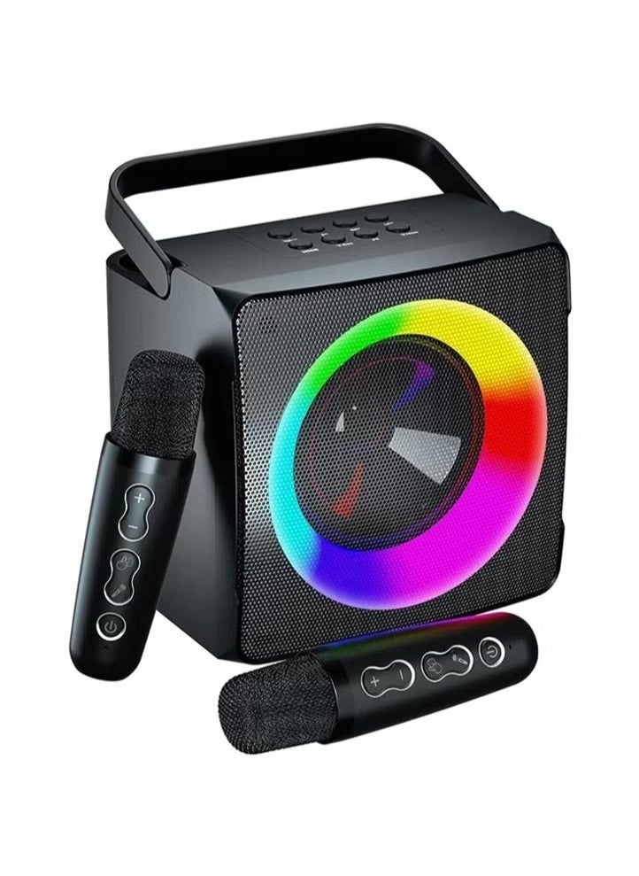 Compare SD508 Karaoke Bluetooth Speaker with 2 Wireless Microphones – Powerful Sound, LED Lights, Portable, MultiFunction for Singing, Parties, and Events, Ideal for Home and Outdoor Entertainment at KSA Price
