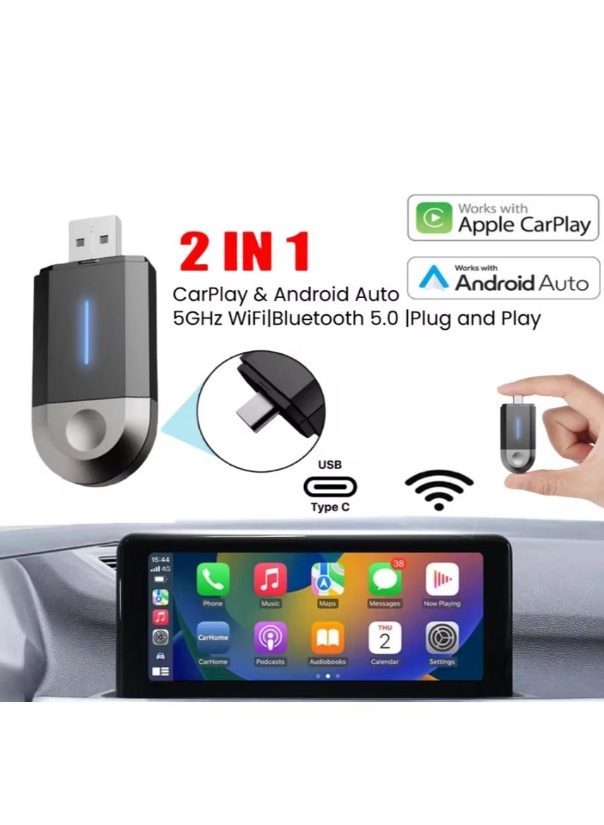 2 In 1 Mini Carplay Wireless Adapter Seamless…