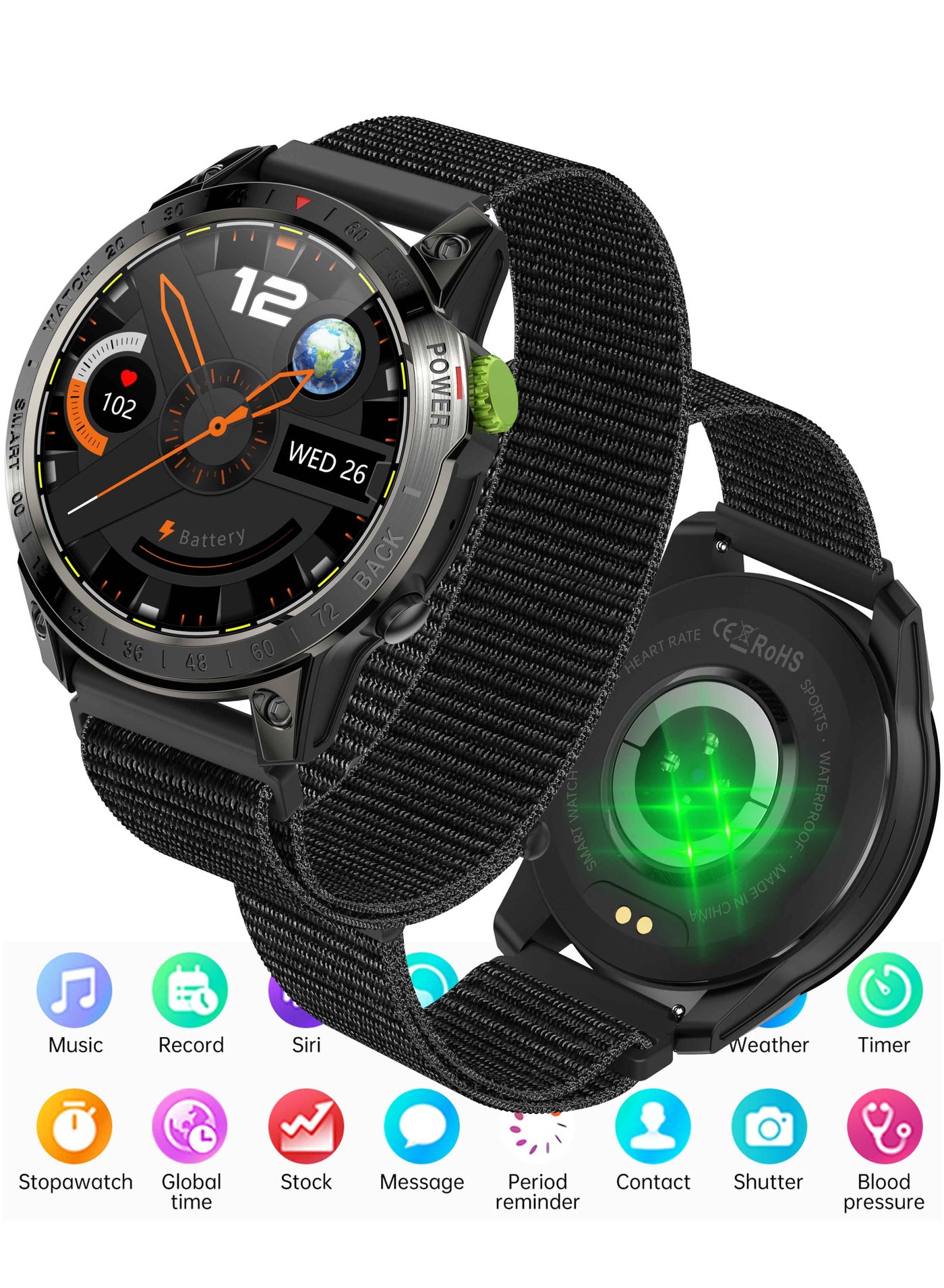 Mens Smartwatch with Bluetooth Calls Fitness Tracker…