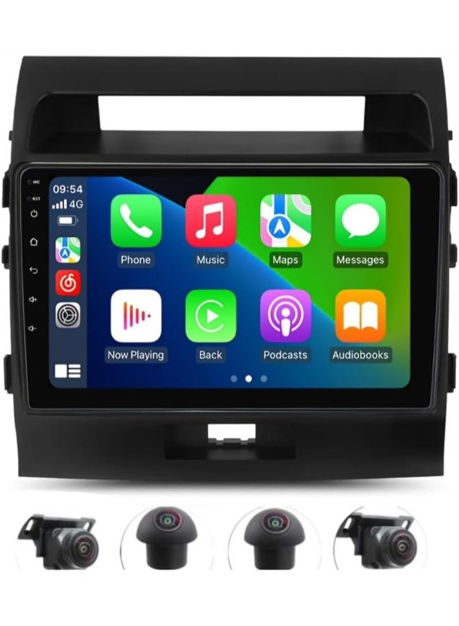 Compare Android Car Stereo Screen For Toyota Land Cruiser LC200 GXR 20082022, 10 Display, Wireless Apple CarPlay & Android Auto, 360° Bird View AHD Camera, Fast Interface, 8GB RAM 128GB ROM at KSA Price