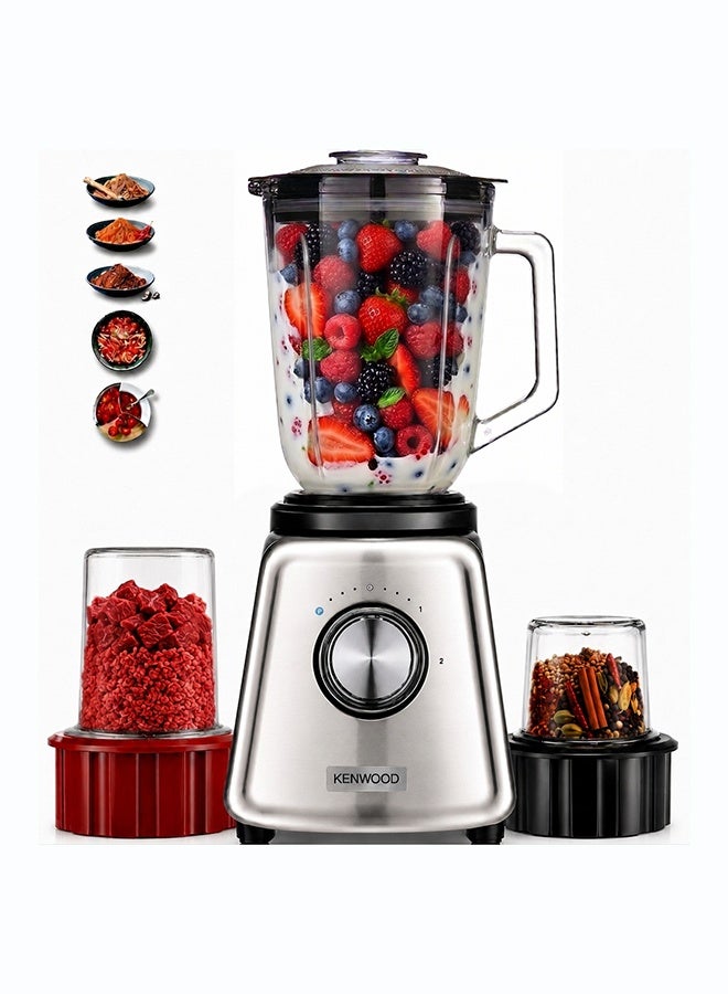 Compare Blender, Glass Goblet, Ice Crush Function, Meat Grinder, Chopper Mill, 2 L 800 W BLP44.270SS Silver at KSA Price