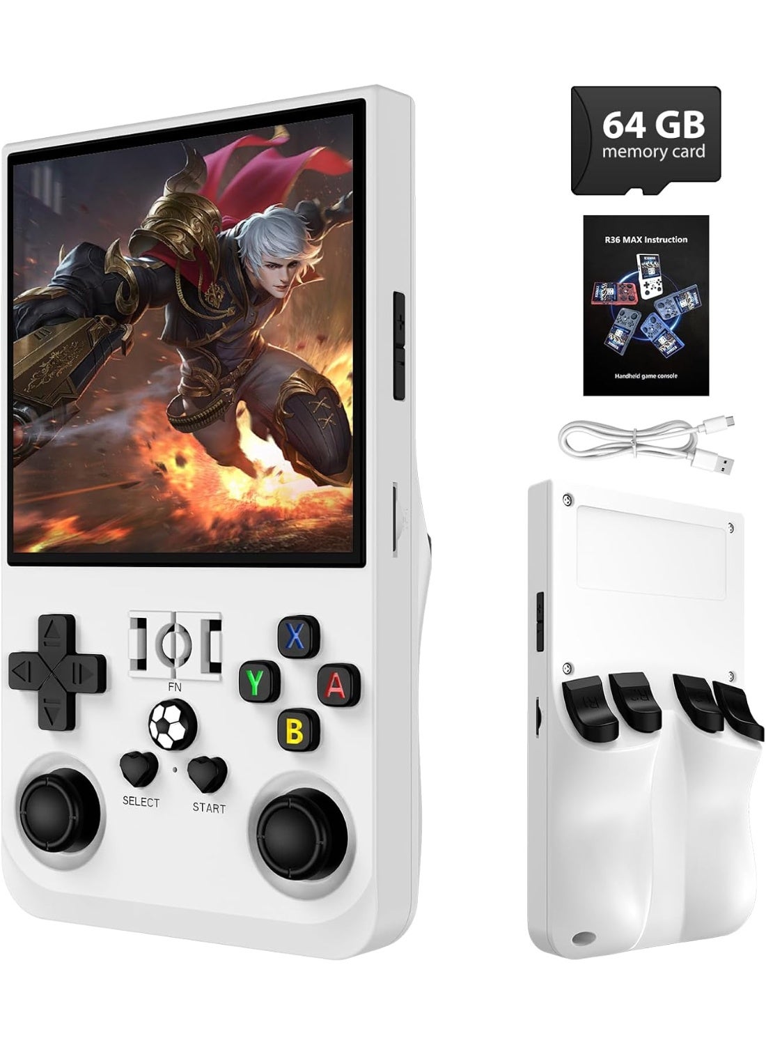 R36MAX Retro Handheld Game Console, 4.0 Inch IPS…