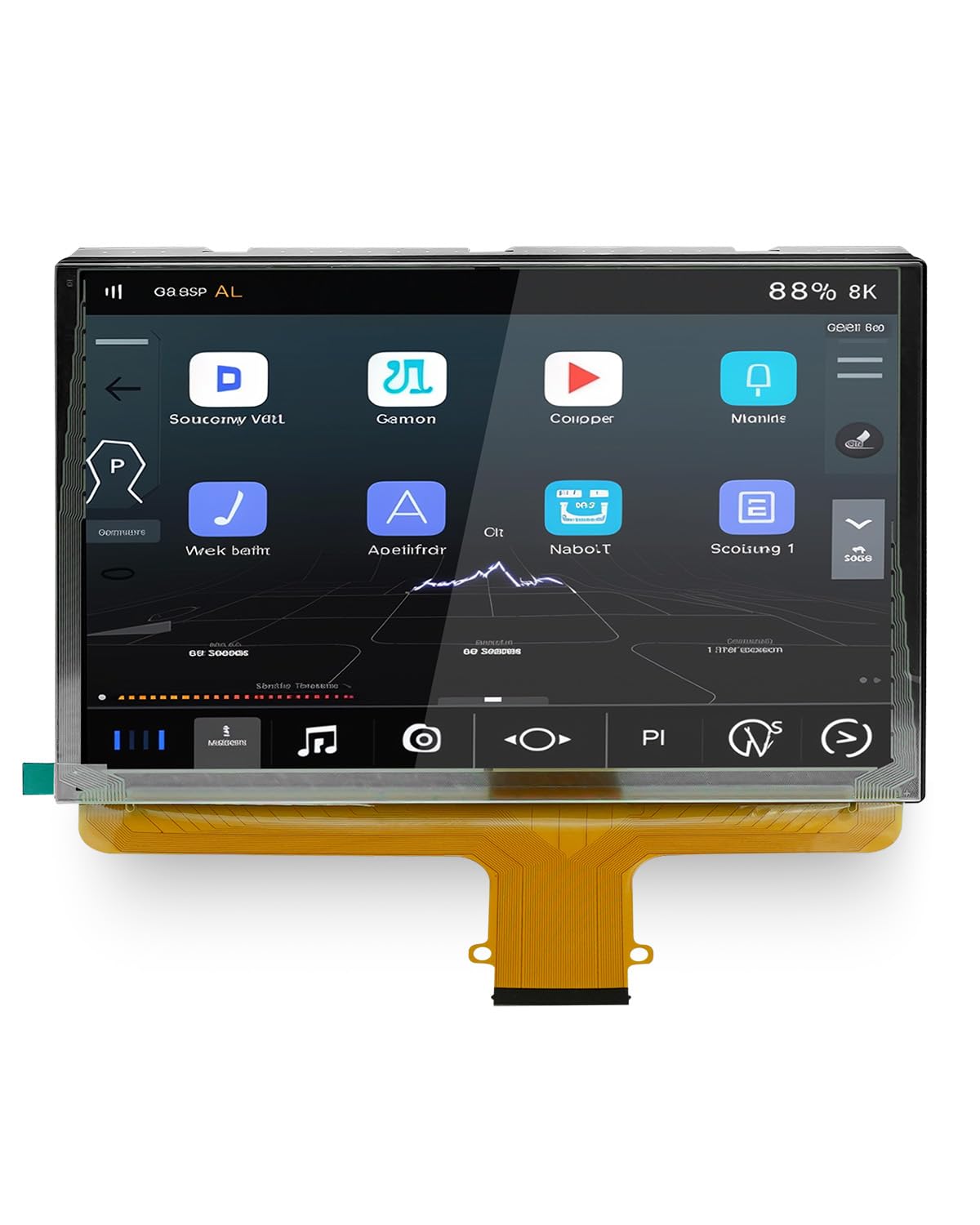 Compare DJ080PA01A LCD 8 55Pin LCD Touch Screen Radio Navigation Fit for Chevy Silverado Tahoe Colorado Suburban GMC Yukon Sierra Canyon 20152018, Monitor Digitizer with Touch Screen at KSA Price