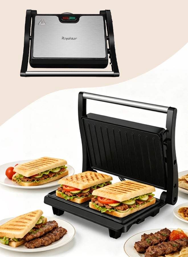 Sandwich Maker, Electric Indoor Grill with 180° Open…