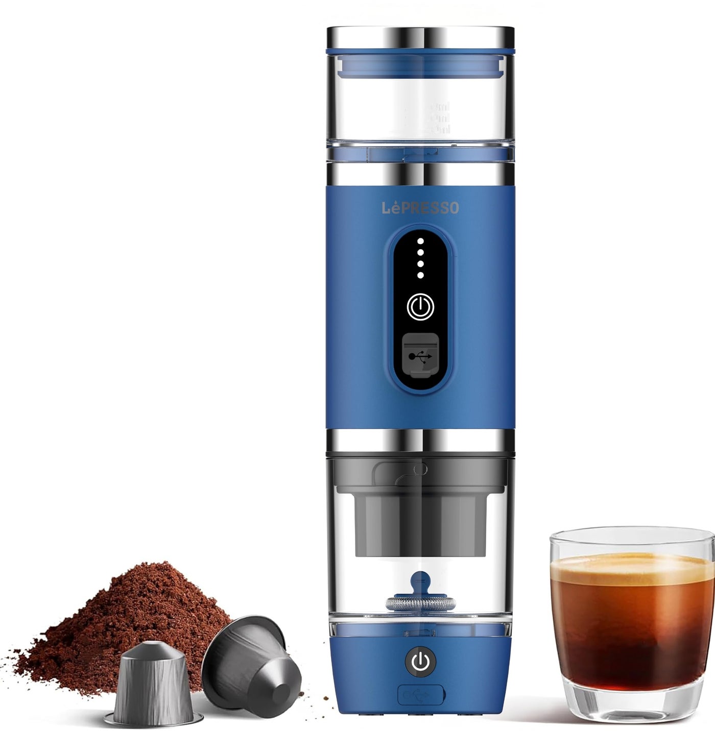 4-in-1 Portable Coffee Machine, 20Bar Espresso Maker…