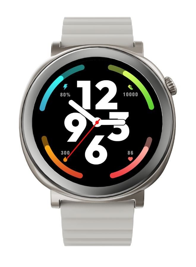 Compare HiFuture AURORA Smartwatch, 1.43 Inch Amoled Display, Wireless Calling, Magnetic Strap, Syntra AI, IP68 Waterproof, Heart Rate Monitoring, Sleep Quality Analysis, Sports Mode, Silver at KSA Price