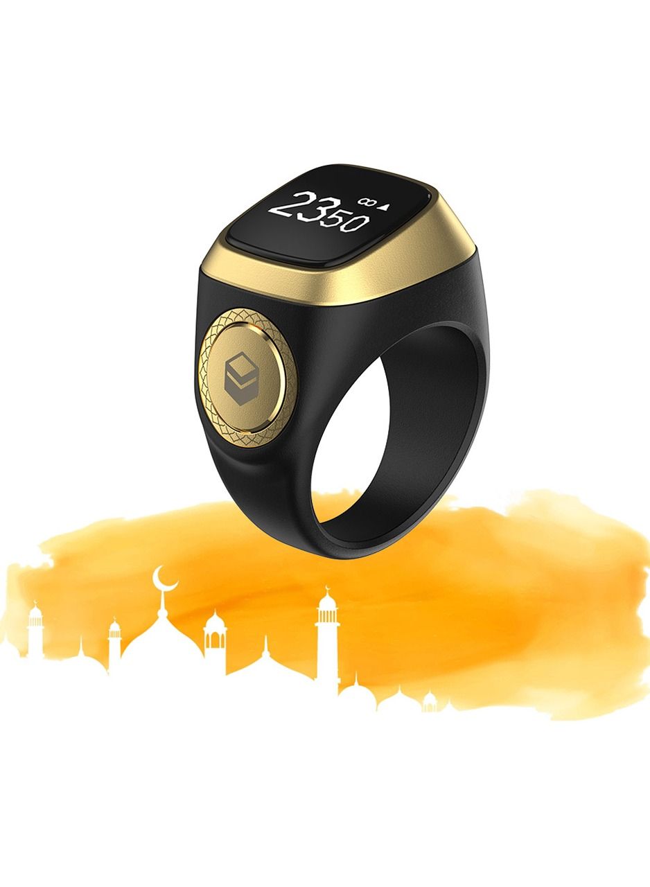 Smart Tasbih Plastic Zikr Lite Ring Black 18MM