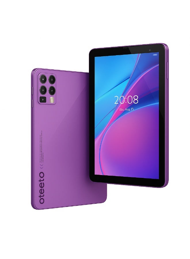 Compare TAB 8 – 8Inch IPS Display | 8 GB RAM + 512 GB ROM | Android 13 | OctaCore 1.8 GHz | 13 MP + 5 MP Dual Camera | 5000 mAh Battery | Dual SIM + 5G Connectivity | Free Keyboard + Case + OTG + Screen Protector  Purple at KSA Price