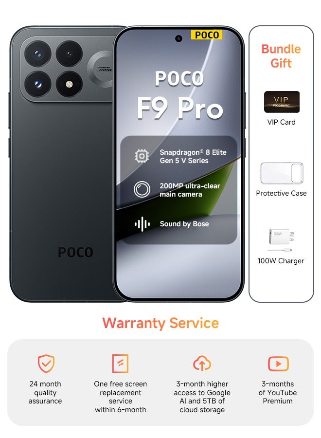 POCO F9 Pro Dual SIM 5G Black 12GB RAM…