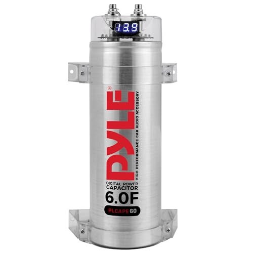 Compare Pyle 6.0 Farad Digital Power Capacitor  HighPerformance Car Audio Accessory with Blue Digital Display Voltage Readout Over Voltage Protection Mounting Hardware DC 1224V at KSA Price