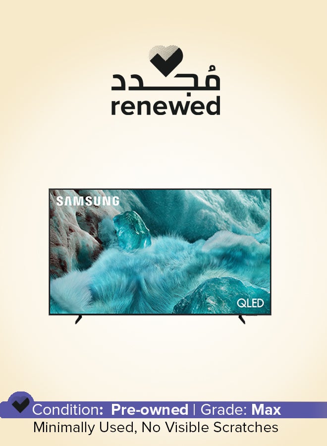 Compare Renewed  55 Inch QLED TV, Q7F, 4K, Q4 AI Processor, 100% Color Volume with Quantum Dot,  Knox Security, Endless Free Content,  Vision AI Smart TV, QA55Q7FAAUXZN 2025  UAE Version QA55Q7FAAUXZN black at KSA Price