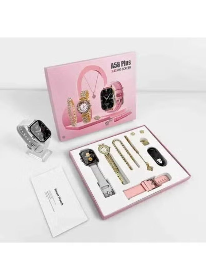 6-in-1 Ladies Smart Watch Gift Set – Fitness Tracker,…