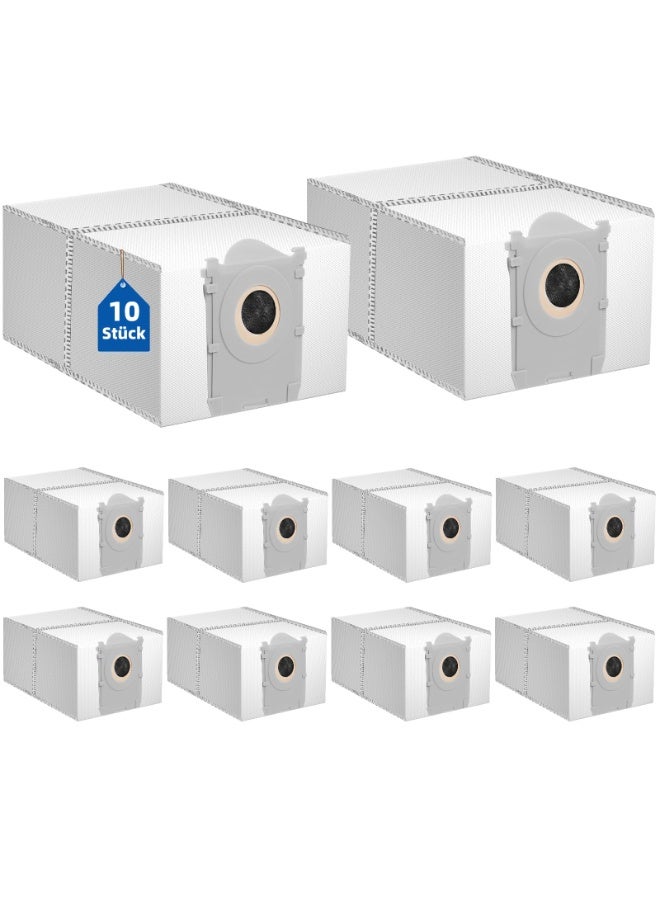 Compare Pack of 10 Vacuum Cleaner Bags for Ecovacs Deebot X8 Pro OMNI  X9 PRO OMNI  T30C  T50 Pro OMNI T50 MAX PRO OMNI T50 OMNI T80 OMNI Robot Vacuum Cleaner, 4L Activated Carbon Bags Vacuum at KSA Price