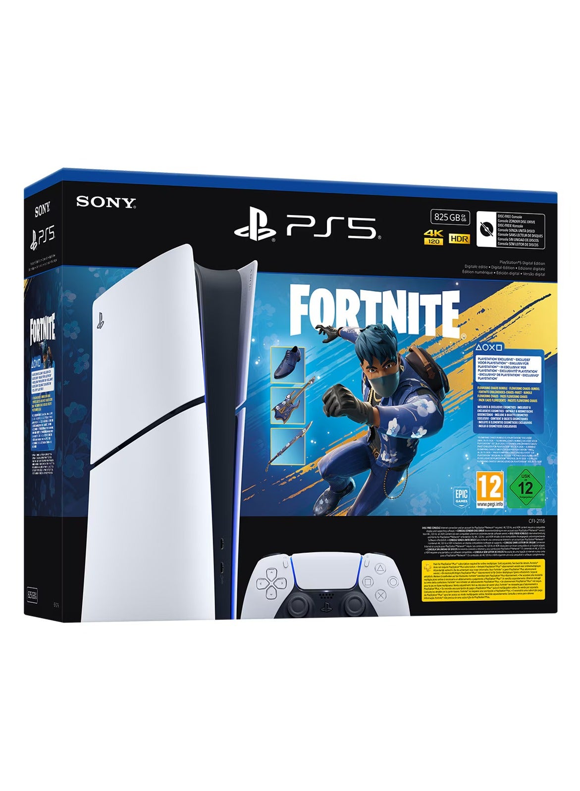 Compare PlayStation®5 Digital Edition 825GB – Fortnite Flowering Chaos Bundle at KSA Price