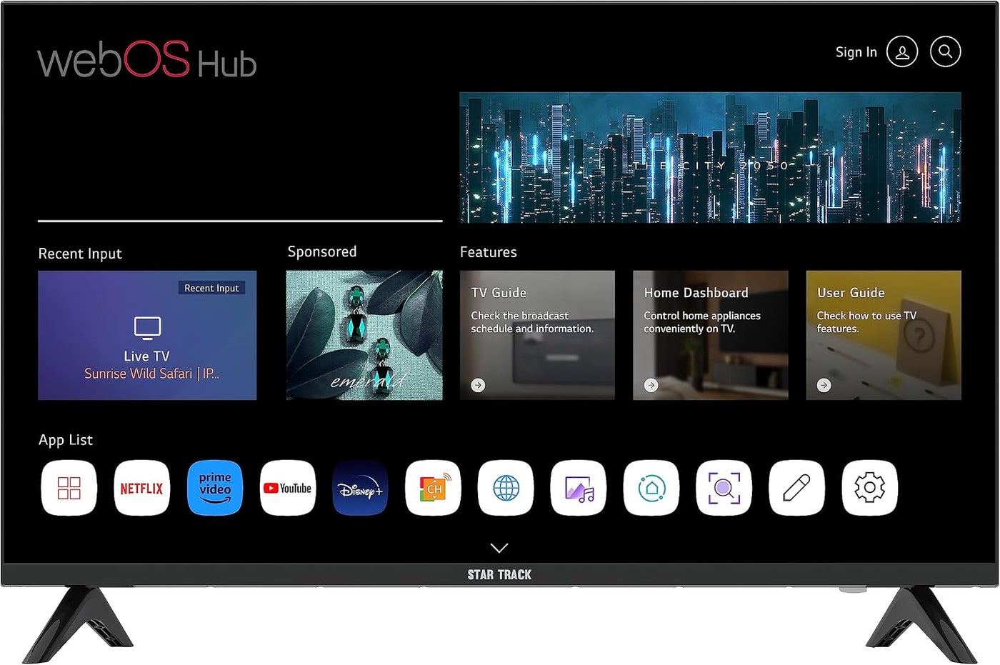 Compare LED Smart TV 50 Inch, Powered by WebOS, 4K UHD, T2S2, Wifi, Netflix, YouTube, Prime Video, HDMI, USB With 2026 Model at KSA Price