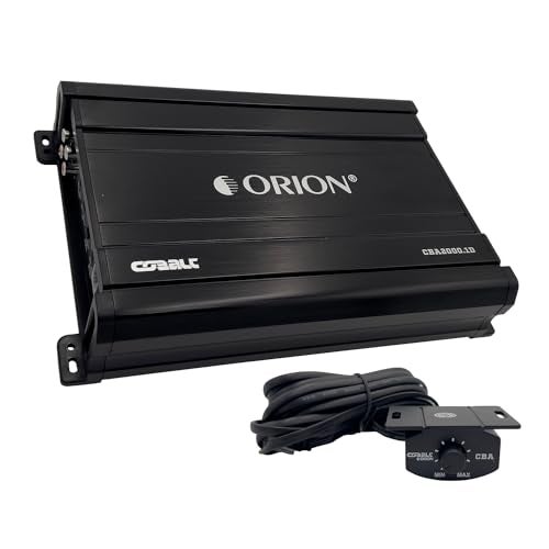Compare Orion Cobalt CBA2000.1D Monoblock 1Channel Class D Amplifier for Car Subwoofer, 2000W, 24 Ohm Stable, Adjustable Low Pass & Subsonic Filter with Bass Boost, MOSFET Power Supply, Bass Knob Included at KSA Price