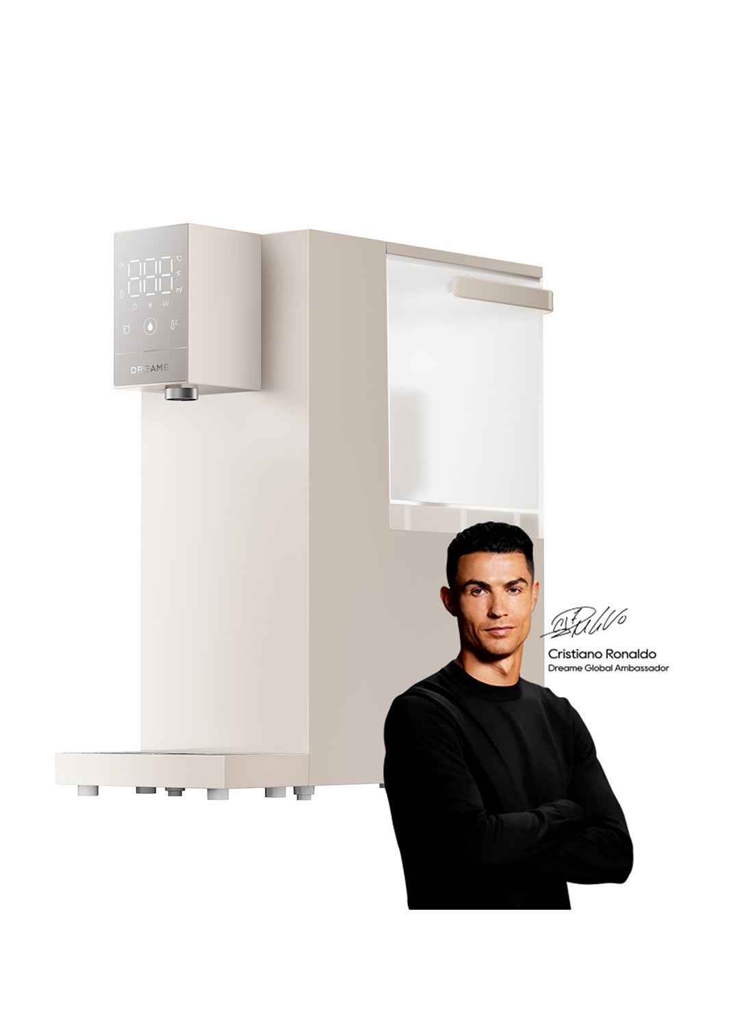 Compare Dreame C10 Hot & Cold Water Dispenser, 2250W FlashHot Heating & CoolCore Cooling, Quadruple Filtration + UV Sterilization, 7 Temperatures3 Volumes, 2.7L Tank, InstallationFree for HomeOffice ZJM50C10 Black at KSA Price
