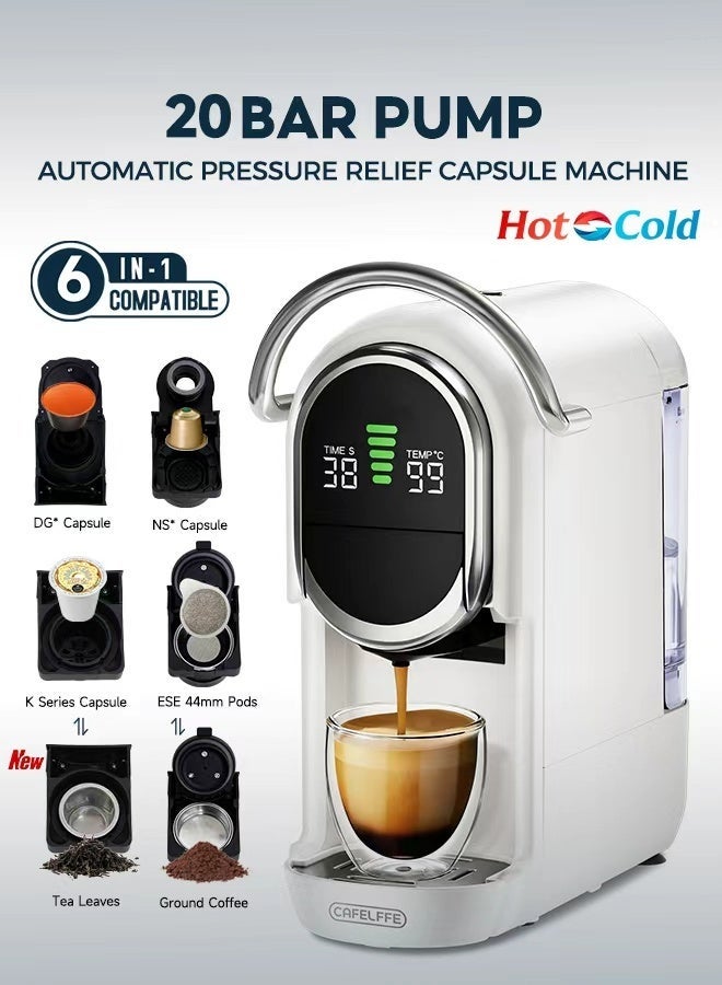 New Upgrade 6 in 1 Capsule Coffee Maker…