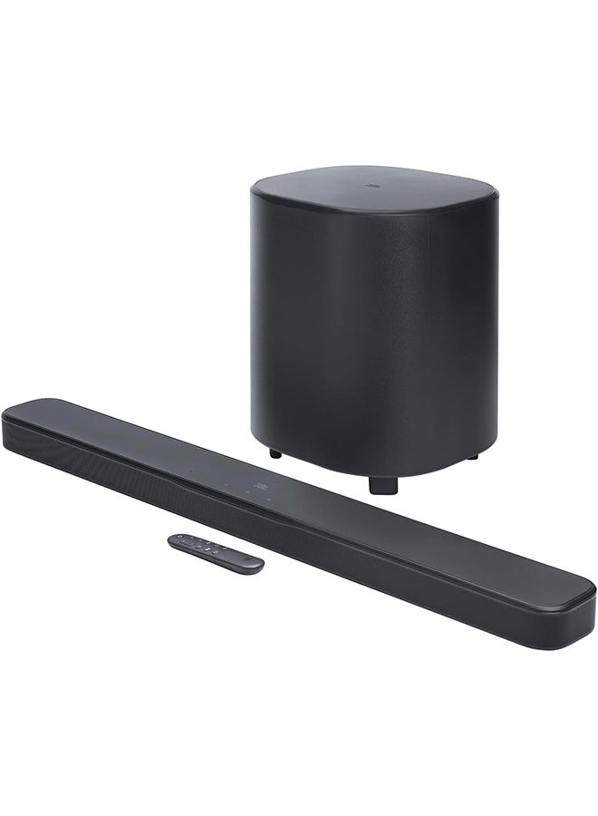 Compare BAR 500MK2 5.1 Channel Soundbar with Dolby Atmos, 750W Output, 10” Wireless Subwoofer, MultiBeam 3.0, HDMI eARC, Bluetooth and WiFi, Compatible with All TVs JBLBAR500M2 Black at KSA Price
