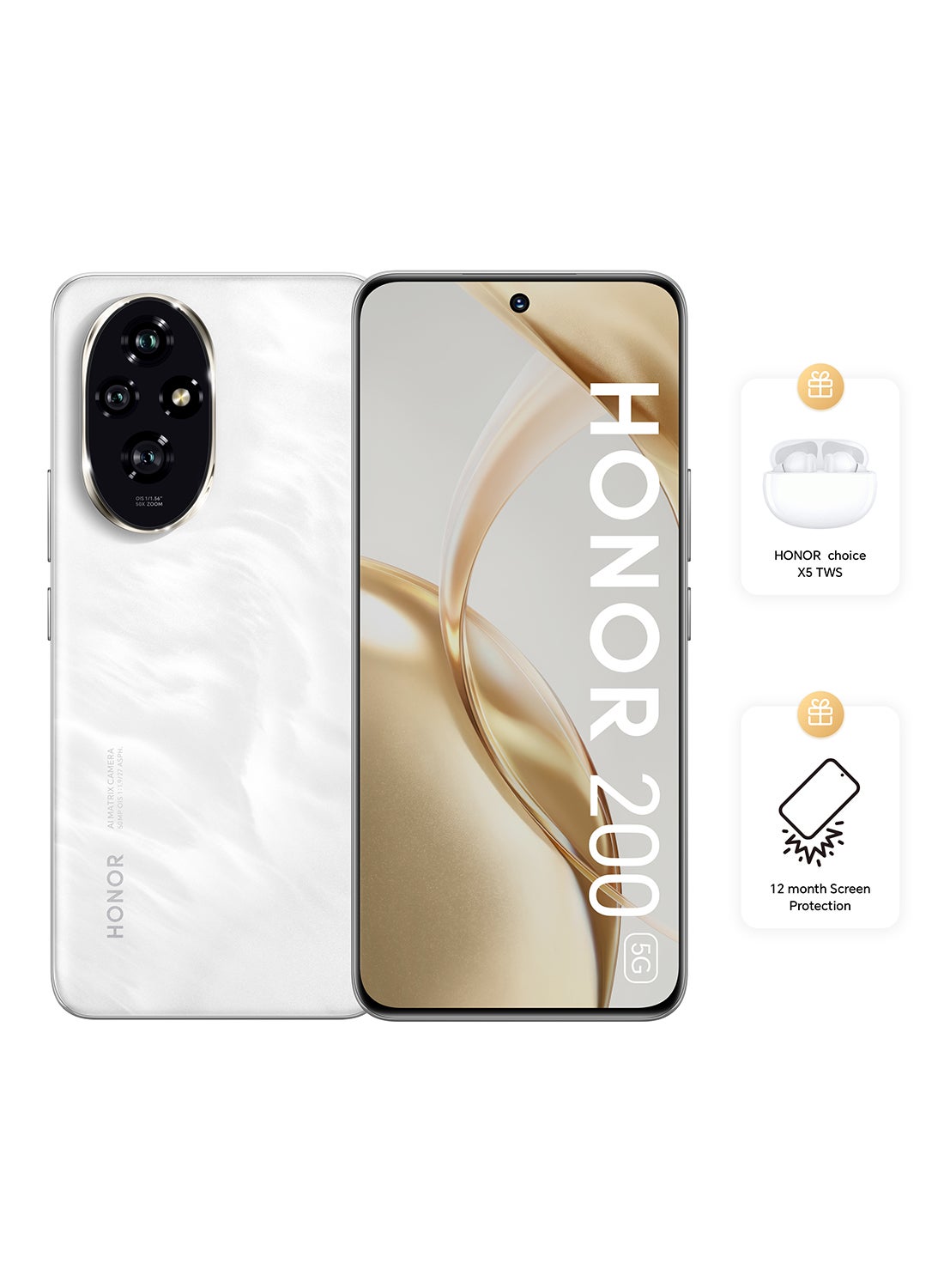 200 Moonlight White 5G Dual SIM 12GB RAM…